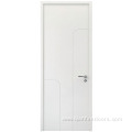 Modern solid wooden single leaf entry door